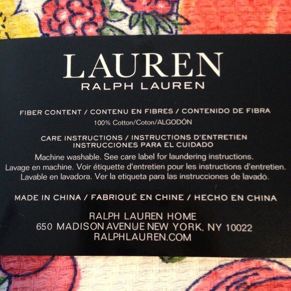 New! NWT Ralph Lauren Kitchen Towel Set of 2. Fruits & Flowers. Colorful Fun. - Picture 7 of 7